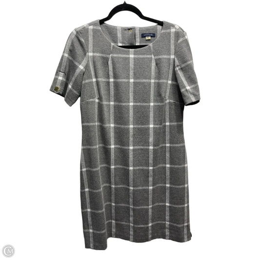 Dress Work By Tommy Hilfiger In Grey & White, Size: 12