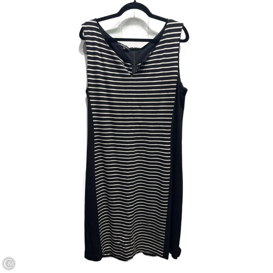 Dress Designer By Lafayette 148 In Black & White, Size: Xl