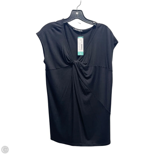 Top Short Sleeve By Pink Clover In Black, Size: L