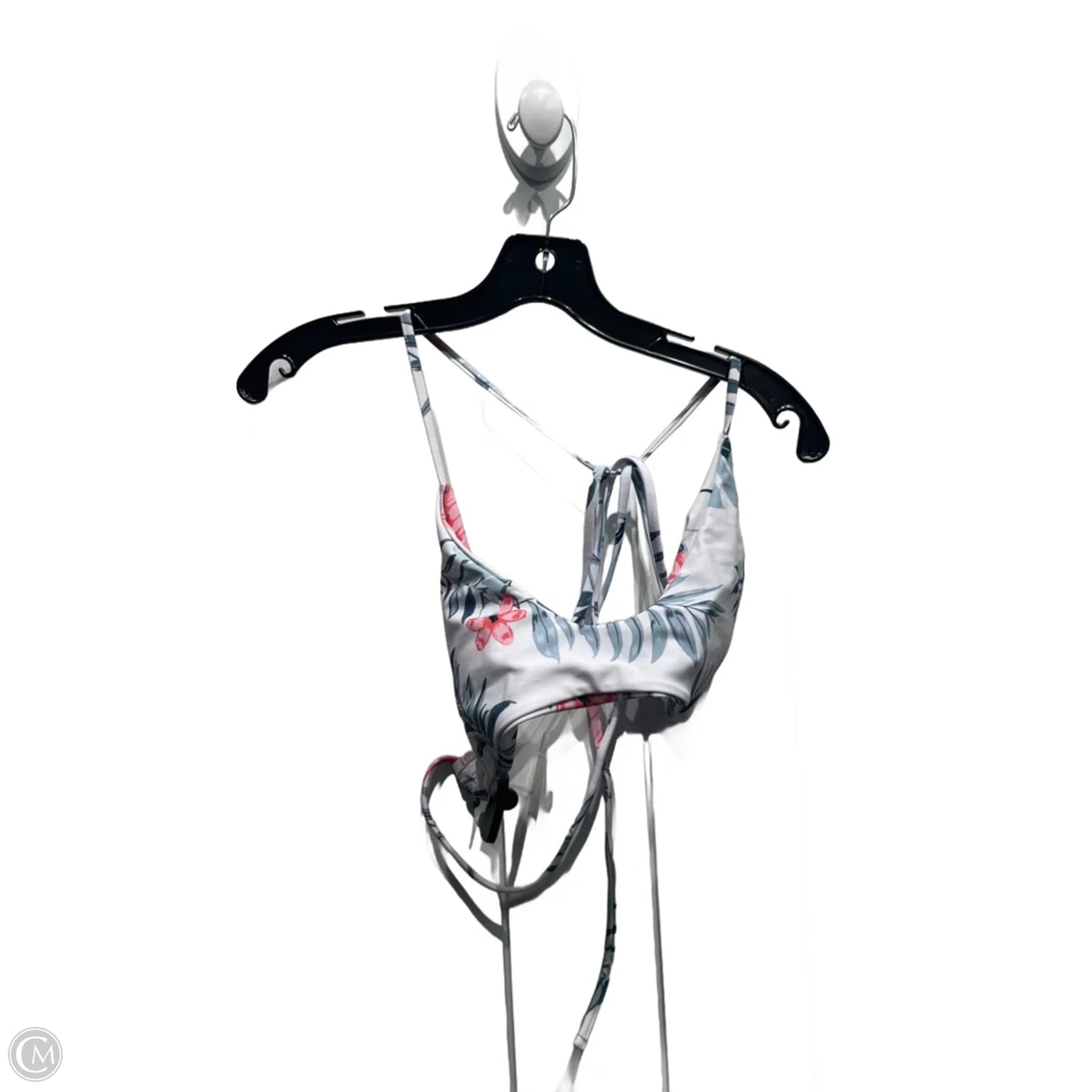 Swimsuit Top By Clothes Mentor In Green & White, Size: Xs