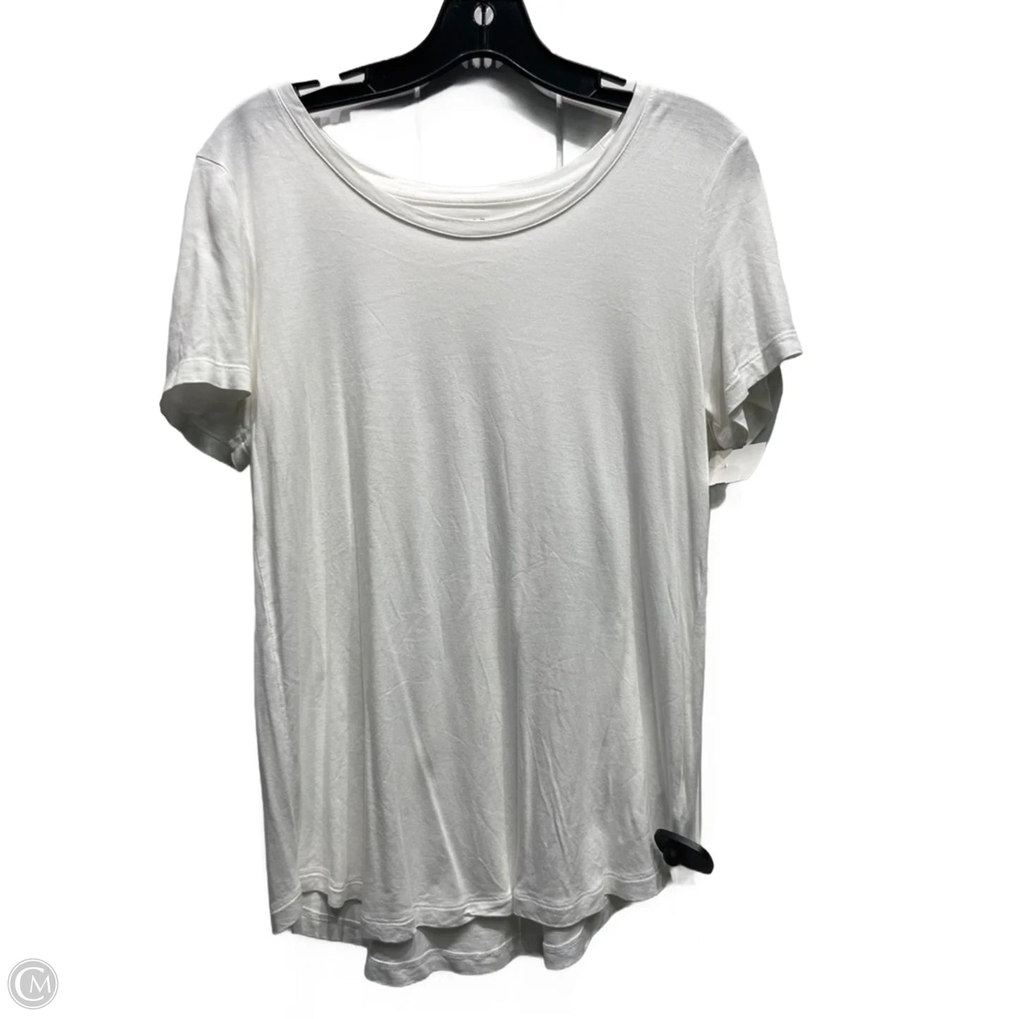 Top Short Sleeve Basic By Gap In White, Size: M