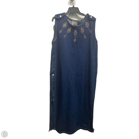 Dress Casual Maxi By molato In Blue Denim, Size: L