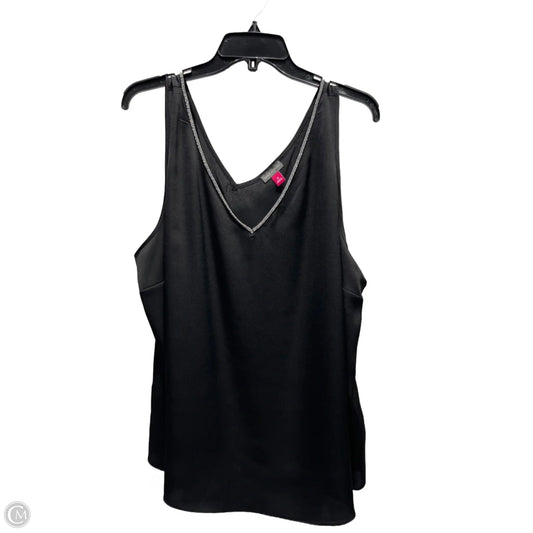 Top Sleeveless By Vince Camuto In Black & Silver, Size: 3x