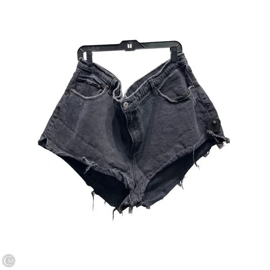 Shorts By Abercrombie And Fitch In Black Denim, Size: 22