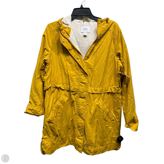 Coat Raincoat By Old Navy In Yellow, Size: M