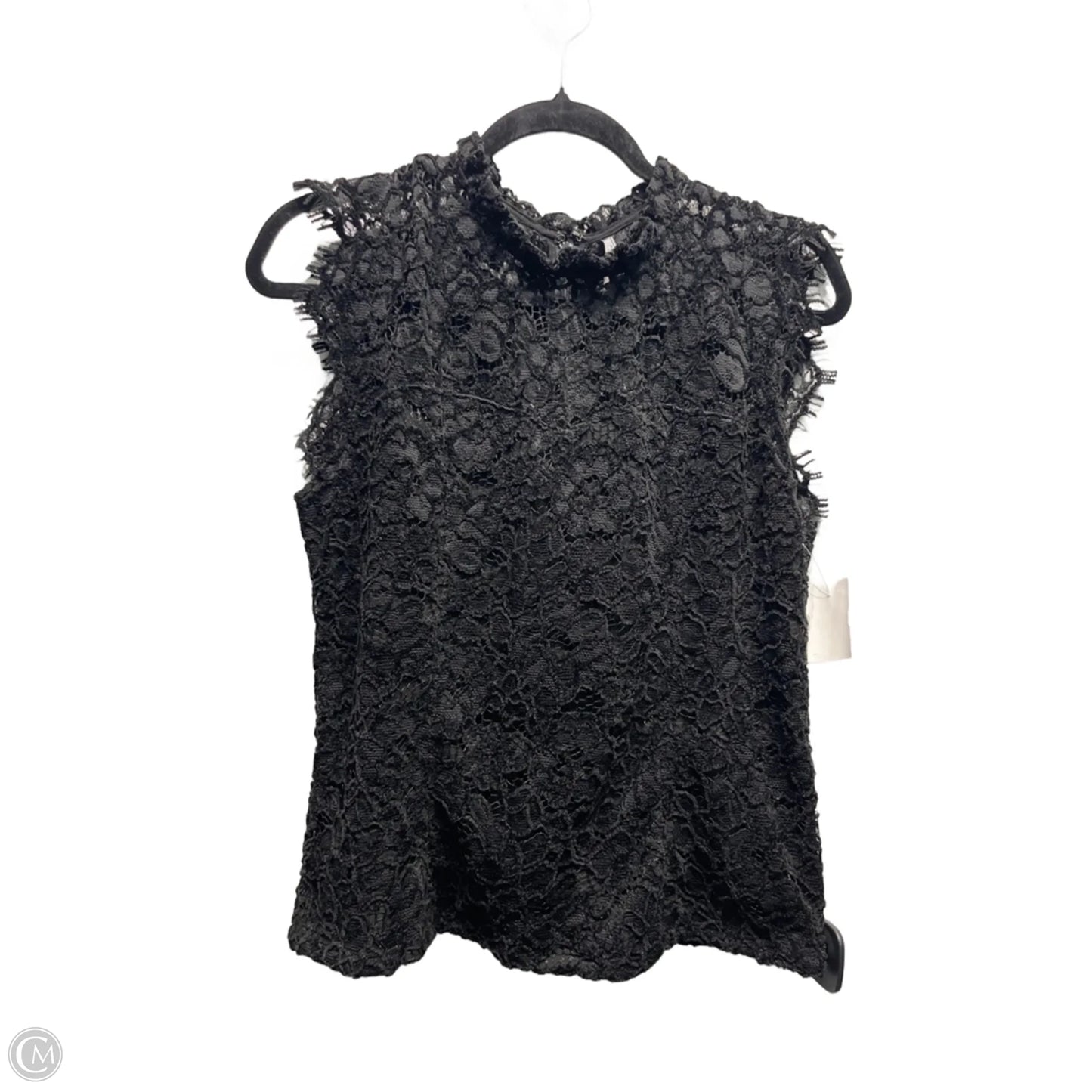 Top Short Sleeve By White House Black Market In Black, Size: 8