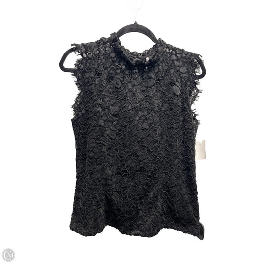 Top Short Sleeve By White House Black Market In Black, Size: 8