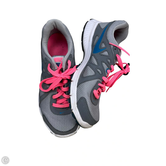 Shoes Athletic By Nike In Grey & Pink, Size: 8.5