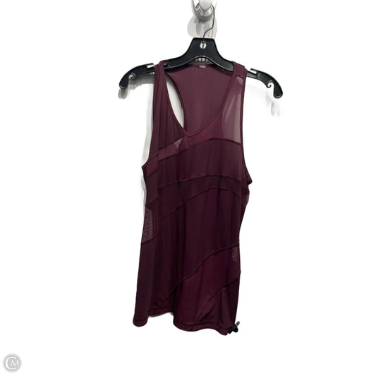 Athletic Tank Top By Lululemon In Maroon, Size: S