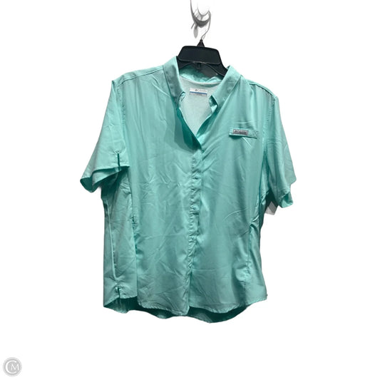 Top Short Sleeve By Columbia In Green, Size: Xl