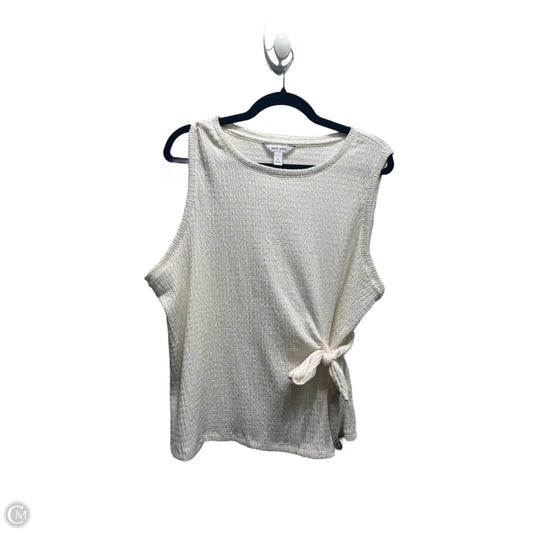 Top Sleeveless By Nine West In White, Size: Xl