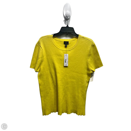 Top Short Sleeve By Worthington In Yellow, Size: Xl