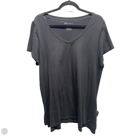 Top Short Sleeve Basic By Jones New York In Black, Size: 1x