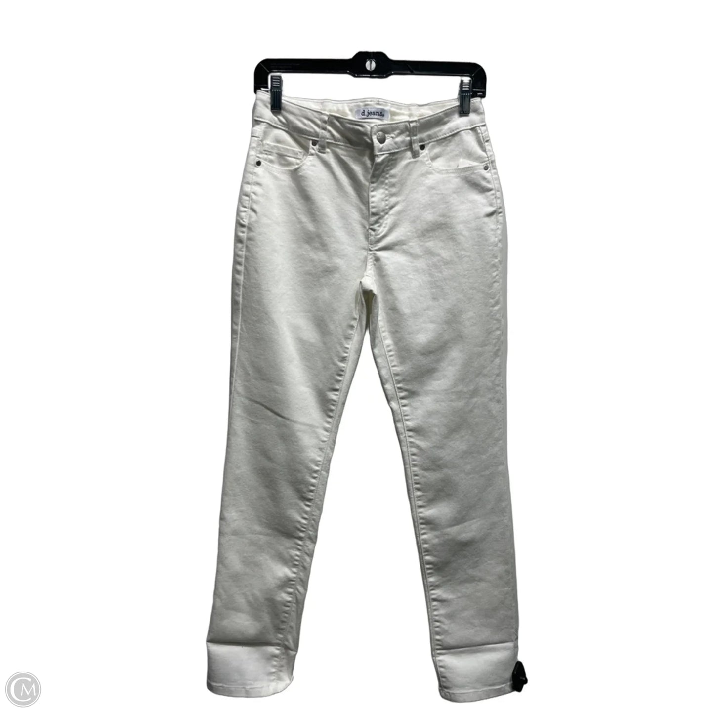 Jeans Straight By D Jeans In White Denim, Size: 6