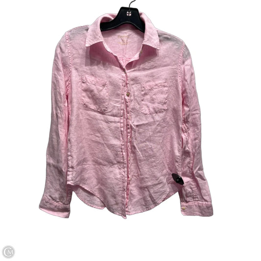 Top Long Sleeve Designer By Lilly Pulitzer In Pink, Size: Xxs