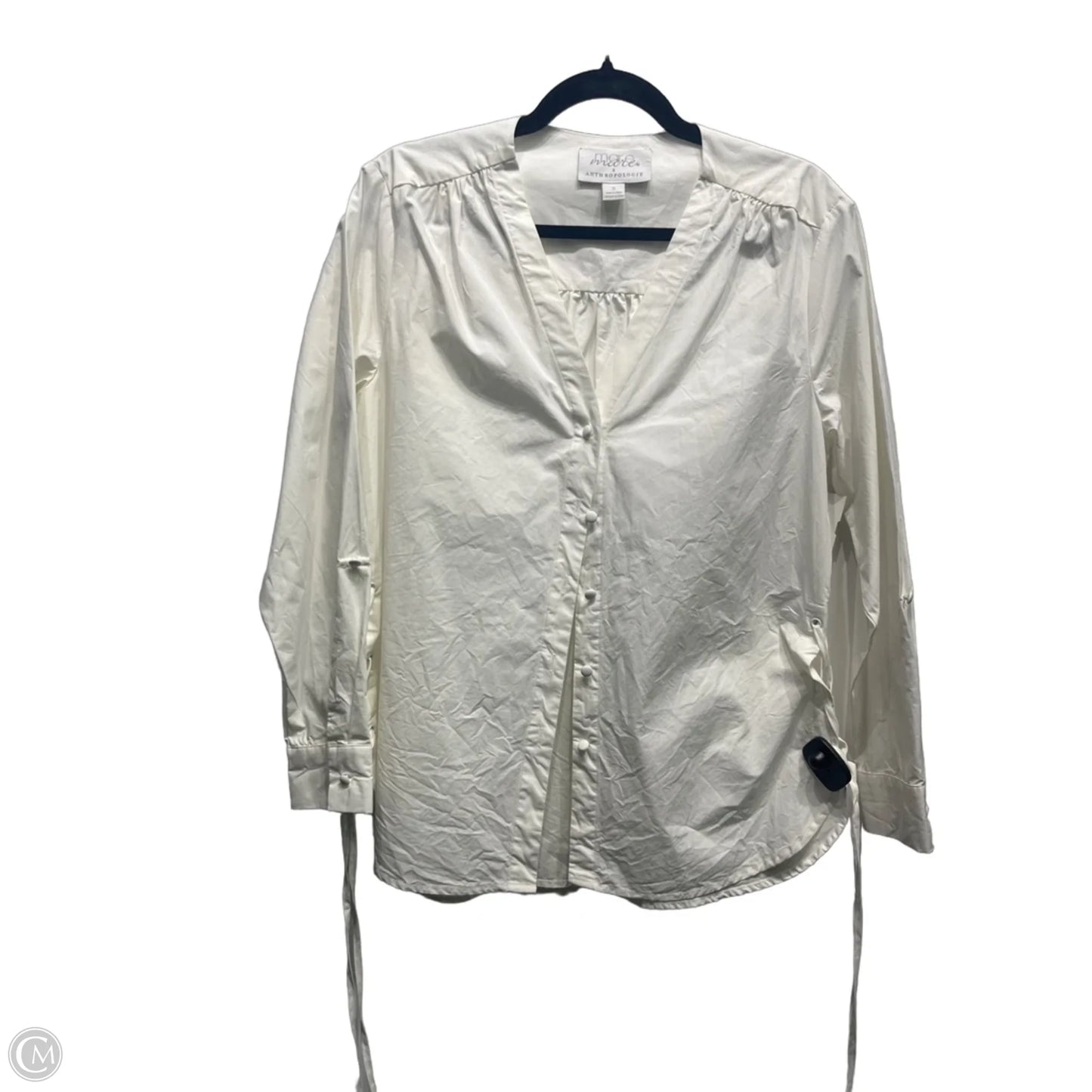 Top Long Sleeve By Mare Mare In White, Size: S