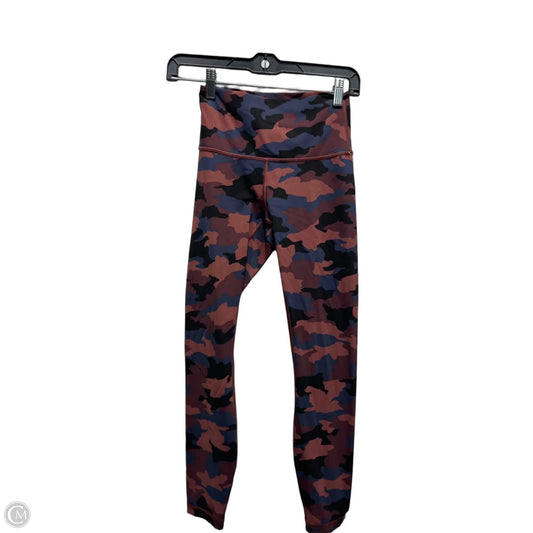 Athletic Leggings Capris By Lululemon In Blue & Pink, Size: 4