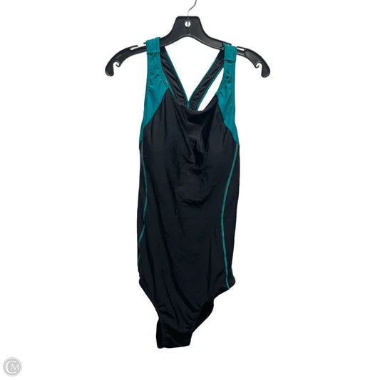 Swimsuit By Clothes Mentor In Black & Green, Size: Xl