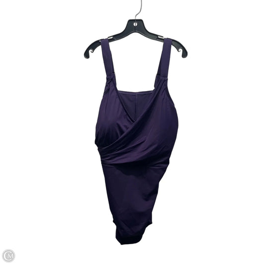 Swimsuit By lycra lite In Purple, Size: 24
