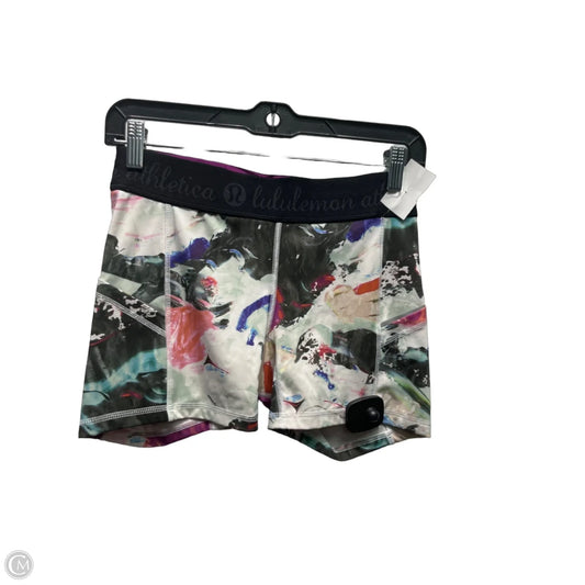 Athletic Shorts By Lululemon In Green & Pink, Size: 6