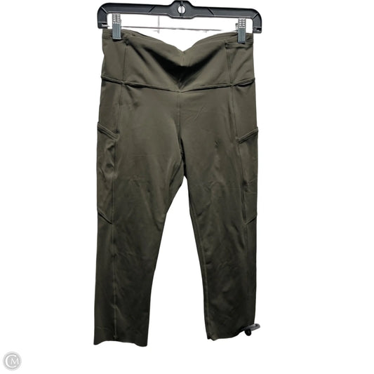 Athletic Leggings Capris By Lululemon In Green, Size: 8