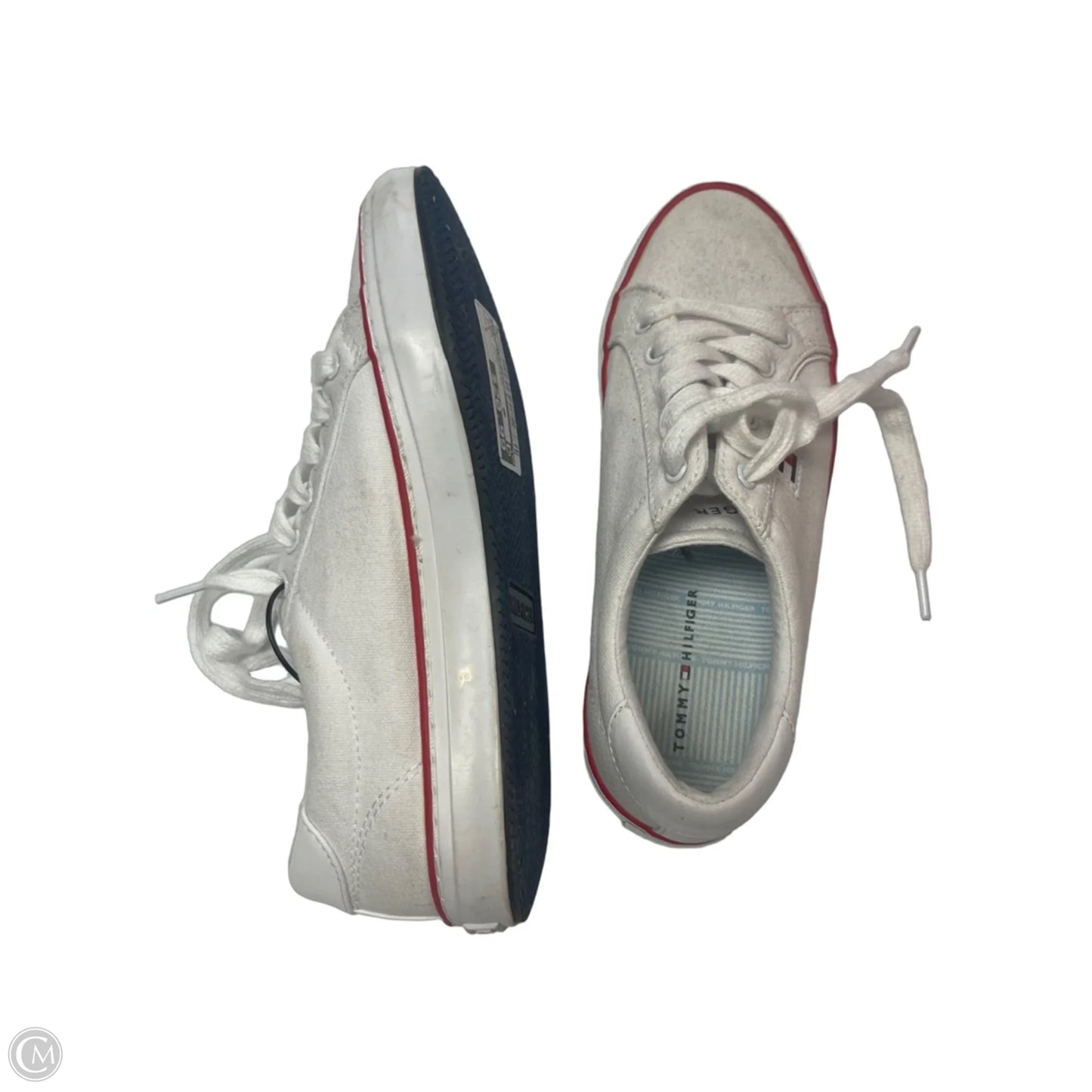 Shoes Sneakers By Tommy Hilfiger In Red & White, Size: 7