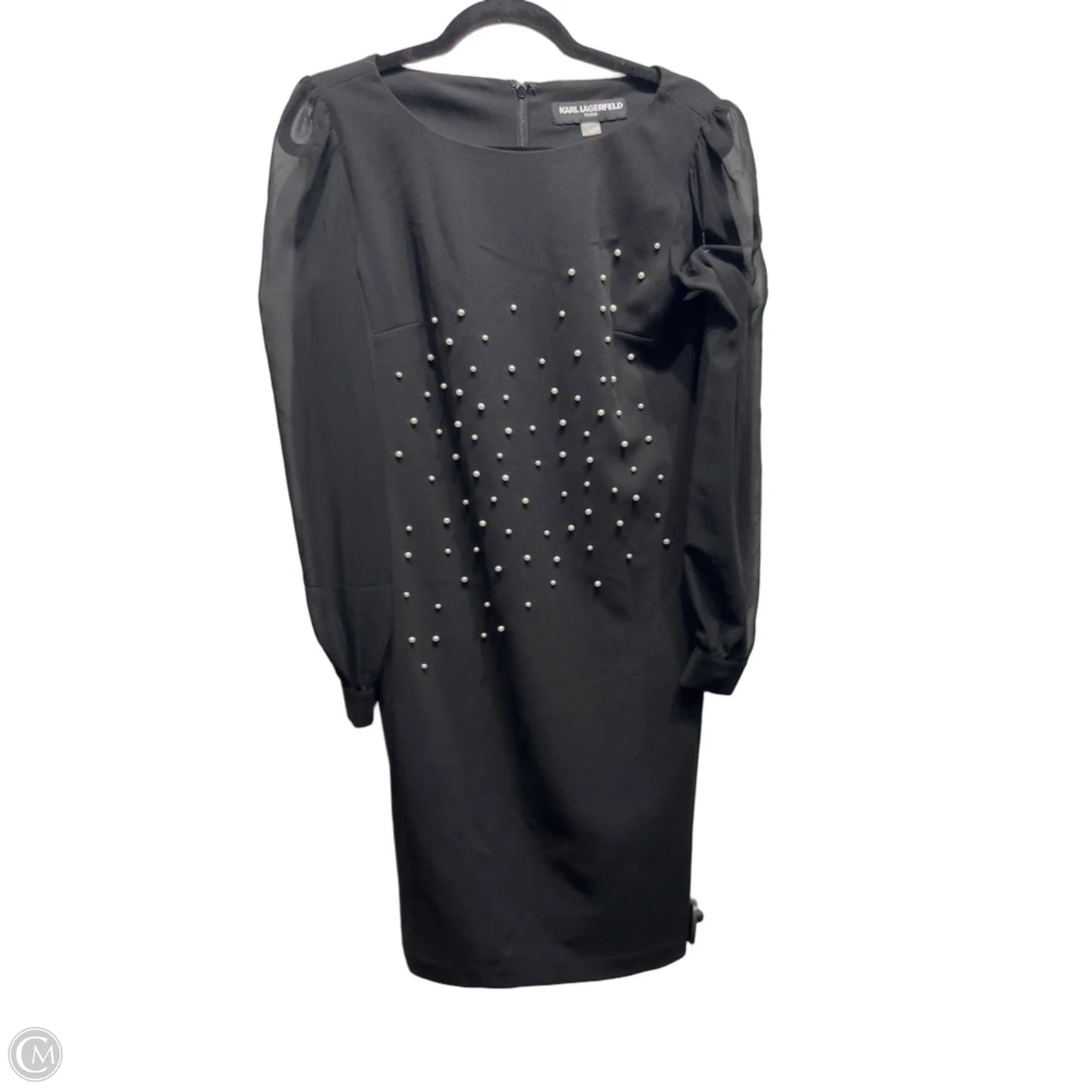 Dress Designer By Karl Lagerfeld In Black, Size: 8