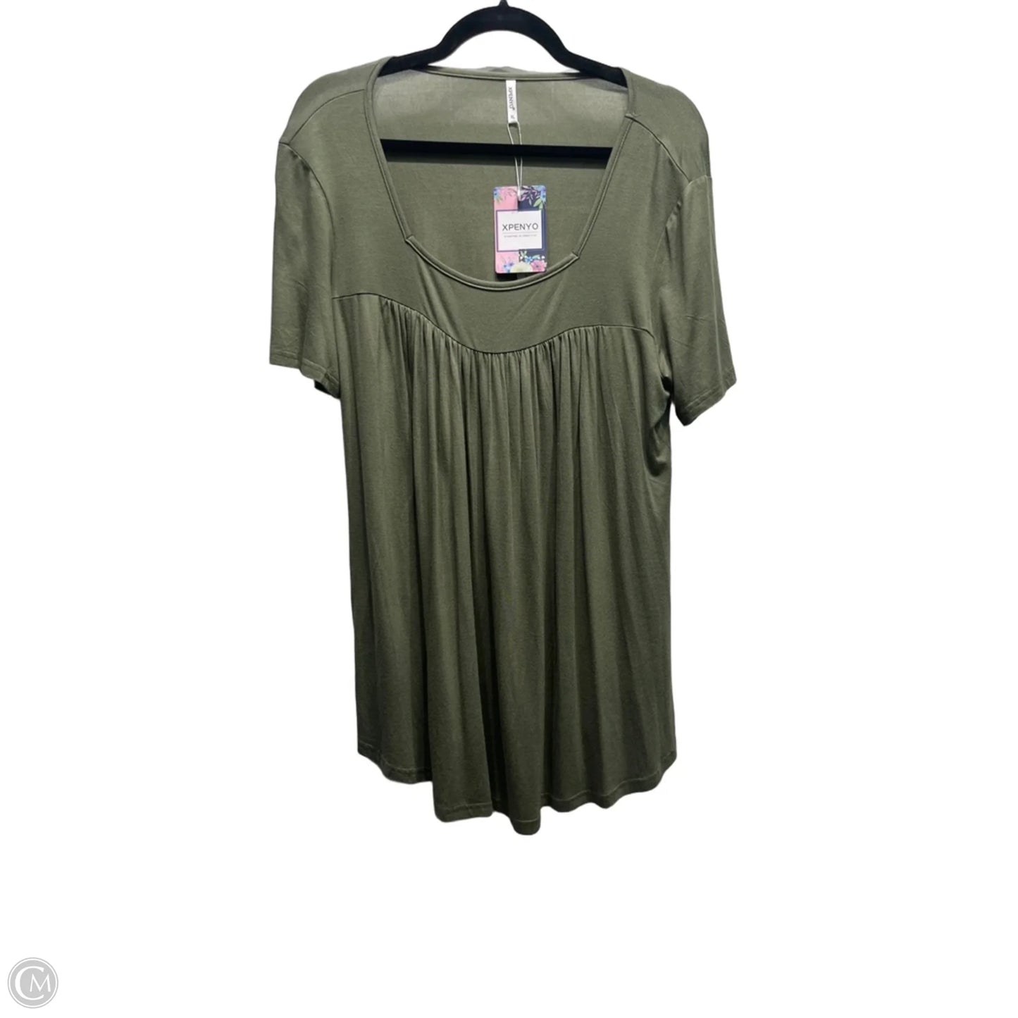 Top Short Sleeve By XPENYO In Green, Size: Xl