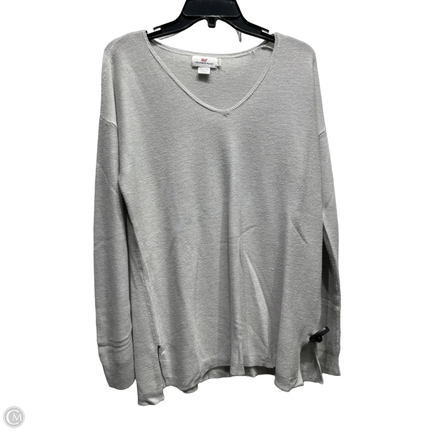 Sweater By Vineyard Vines In Grey, Size: L