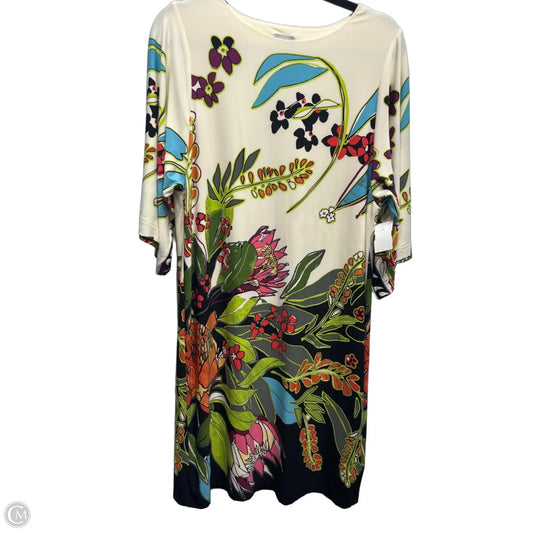 Dress Work By Chicos In Cream & Purple, Size: M