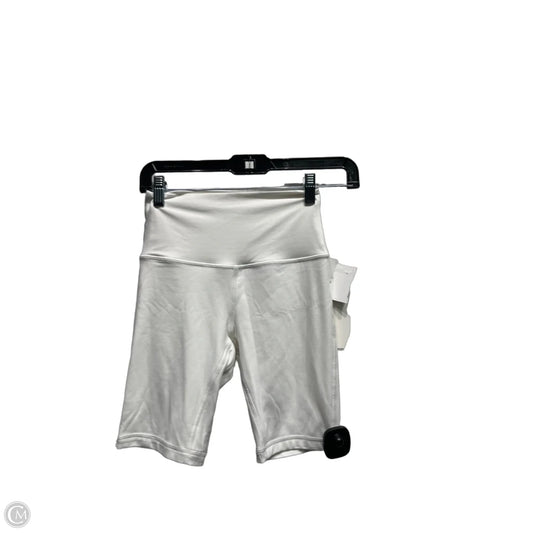Athletic Shorts By Lululemon In White, Size: 4
