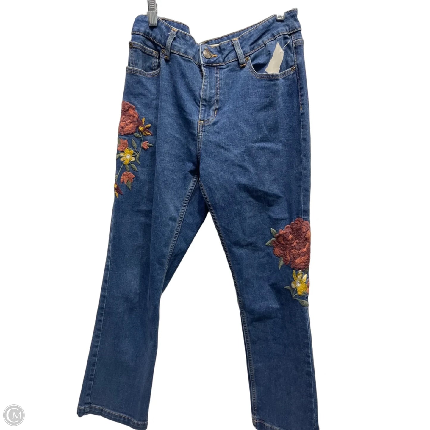 Jeans Straight By DITTOS In Blue Denim, Size: 12