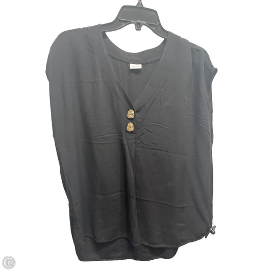 Top Short Sleeve By Lascana In Black, Size: Xl