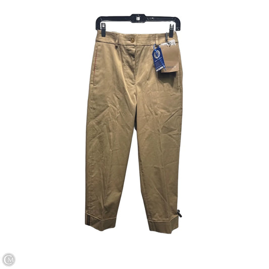 Pants Luxury Designer By Burberry In Tan, Size: 0