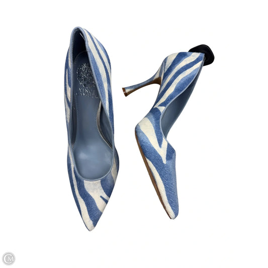 Shoes Heels Stiletto By Vince Camuto In Blue & White, Size: 9