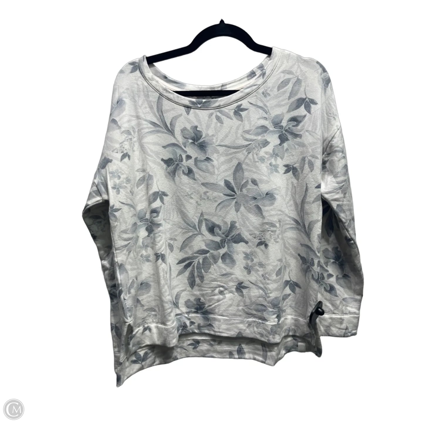 Top Long Sleeve By Tommy Bahama In Grey, Size: M