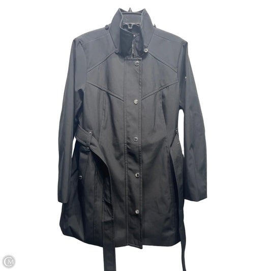 Coat Raincoat By Michael By Michael Kors In Black, Size: L