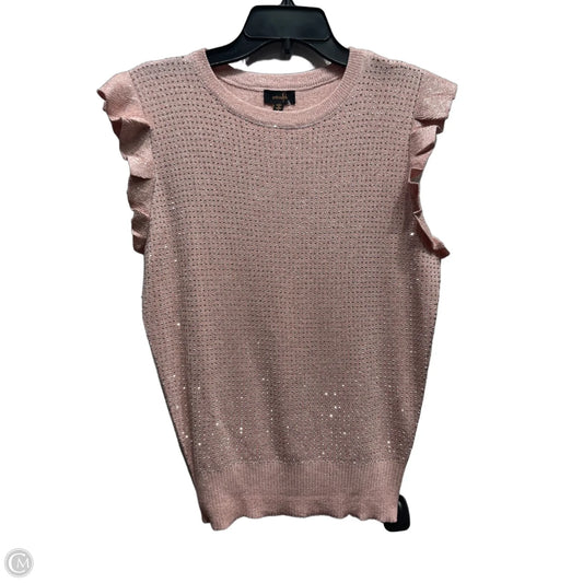 Top Short Sleeve By Ontwelfth In Pink, Size: M