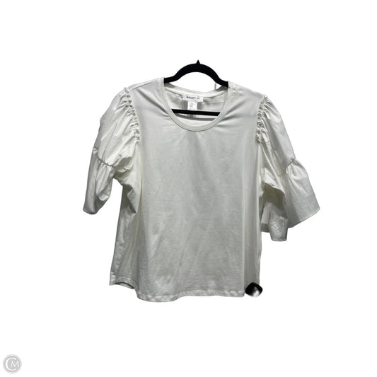Top Short Sleeve By Bailey 44 In White, Size: Xl