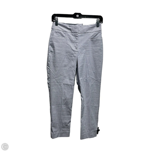 Pants Cropped By Ann Taylor In Blue & White, Size: 0p