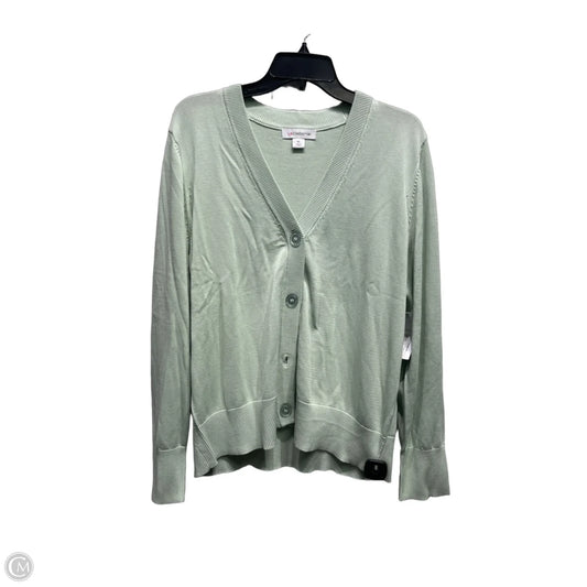 Sweater Cardigan By Liz Claiborne In Green, Size: Xl