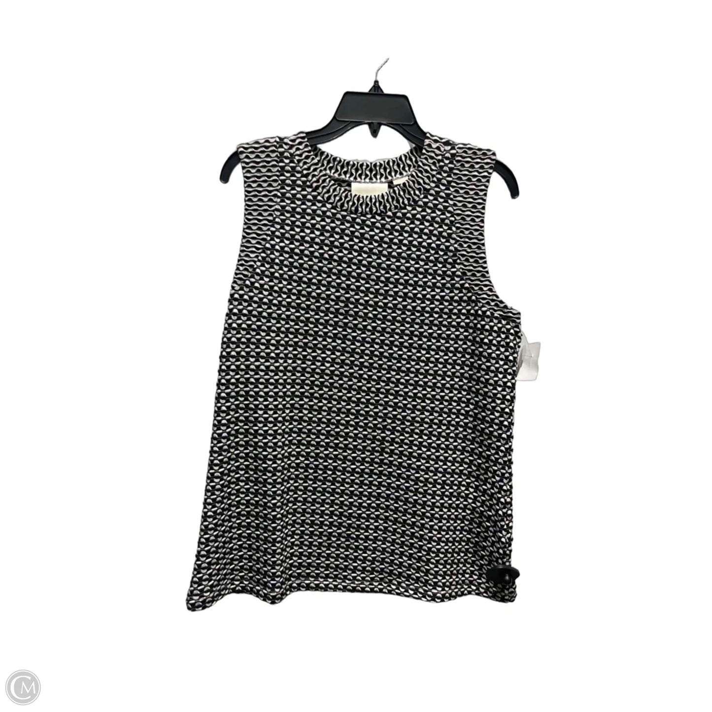 Top Sleeveless By Maeve In Black & White, Size: Xl