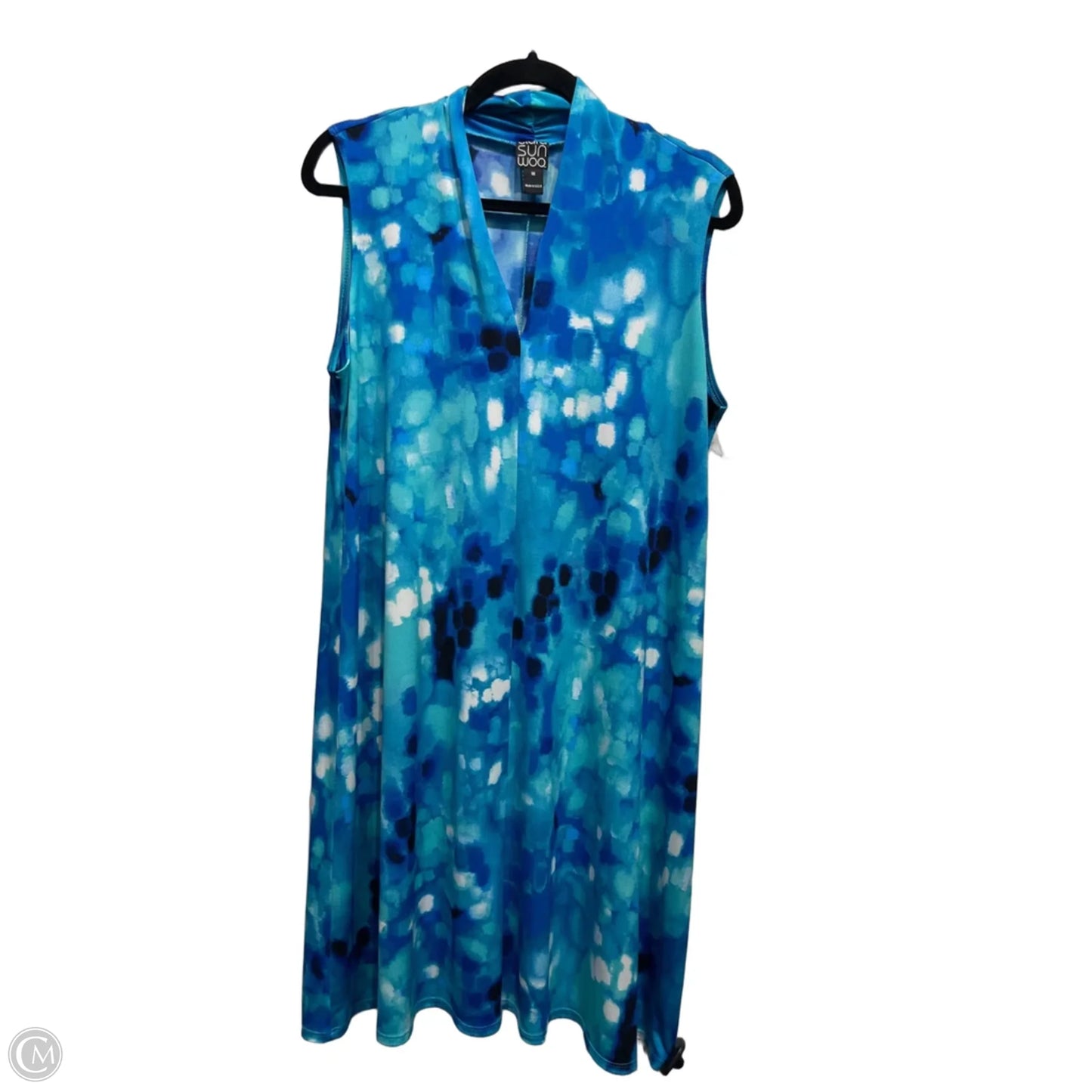 Dress Casual Short By Clara Sun Woo In Blue & White, Size: M