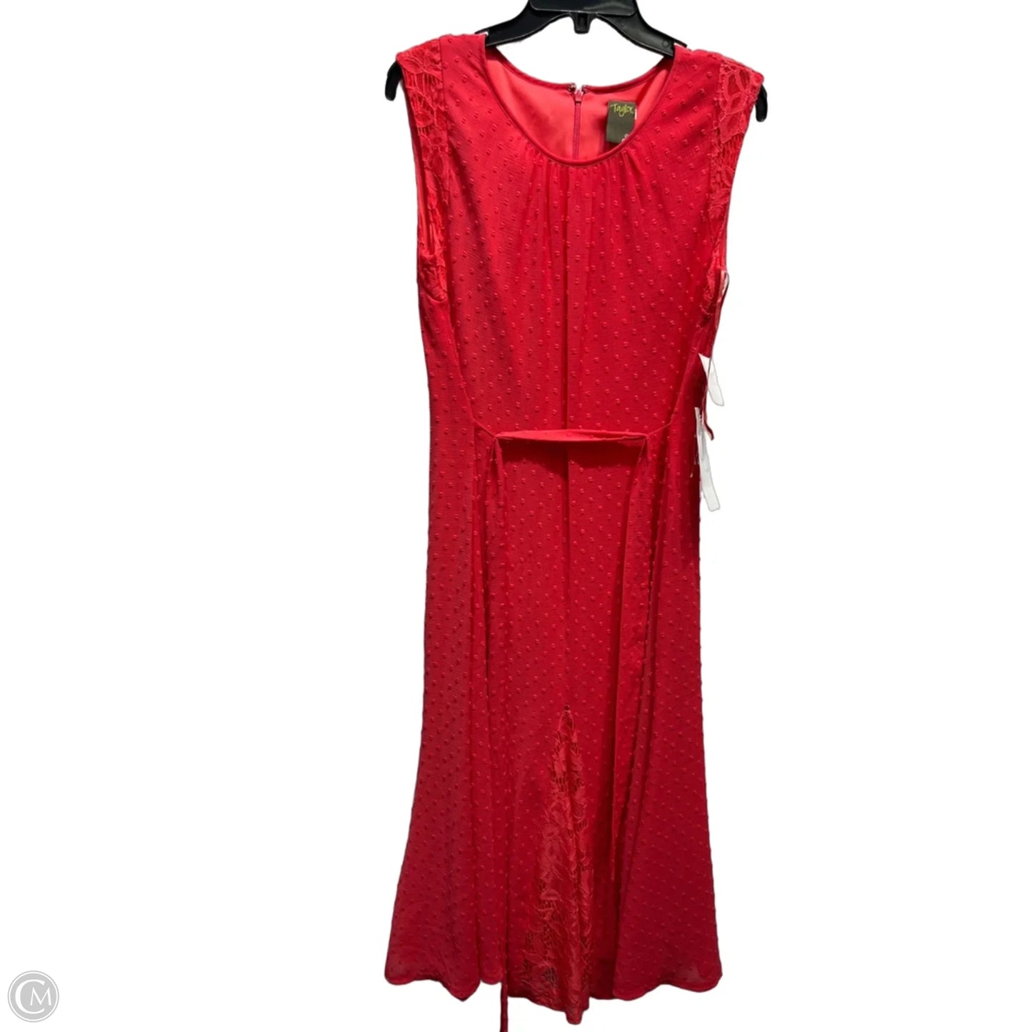 Dress Casual Midi By Taylor In Coral, Size: 10