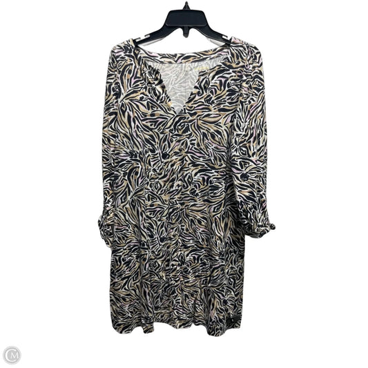 Dress Designer By Lilly Pulitzer In Black & Tan, Size: M