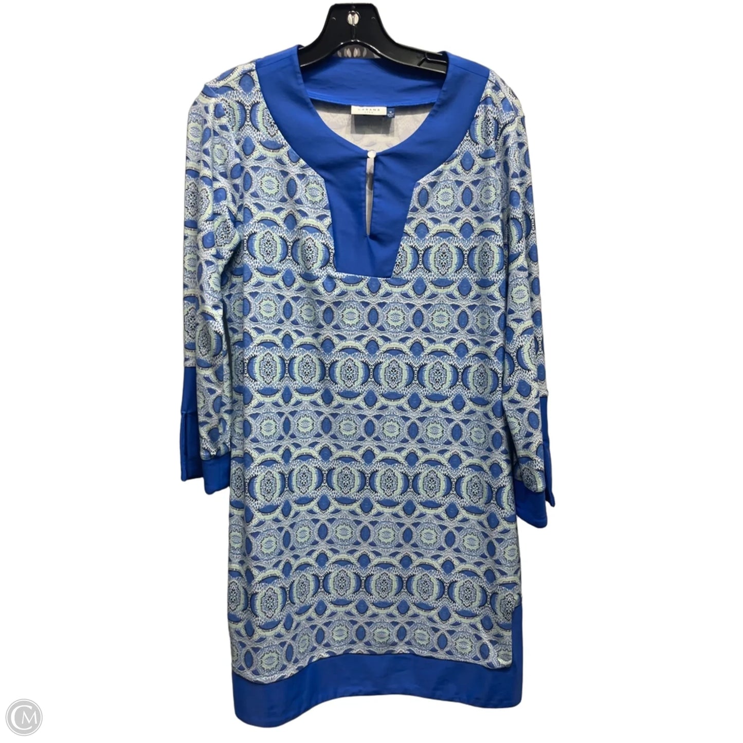 Dress Casual Short By Cabana Life In Blue & White, Size: M