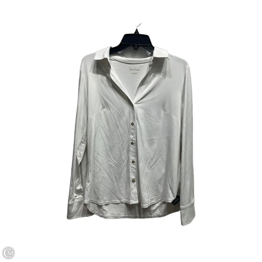 Top Long Sleeve Designer By Lilly Pulitzer In White, Size: L