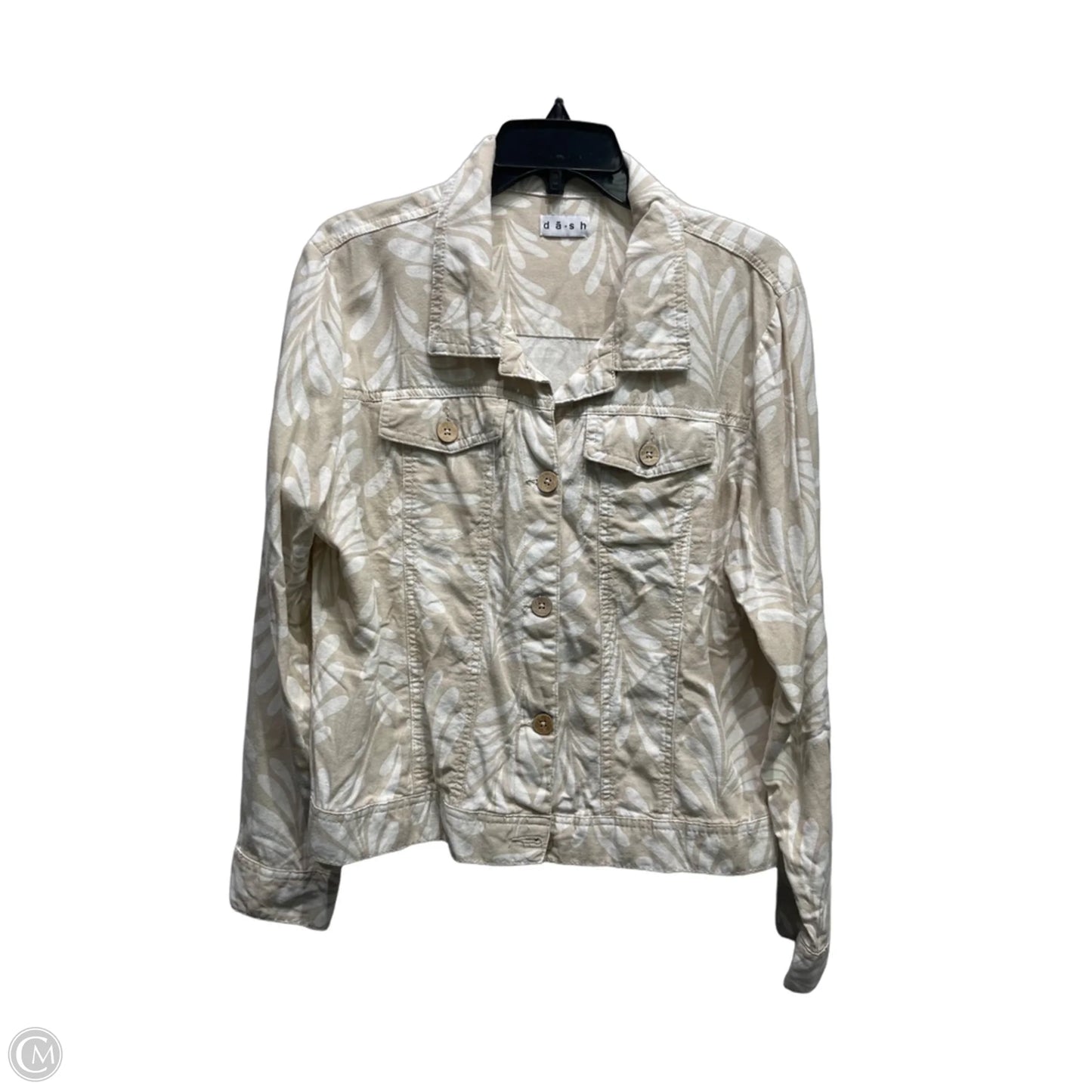 Jacket Other By Dash In Tan & White, Size: L