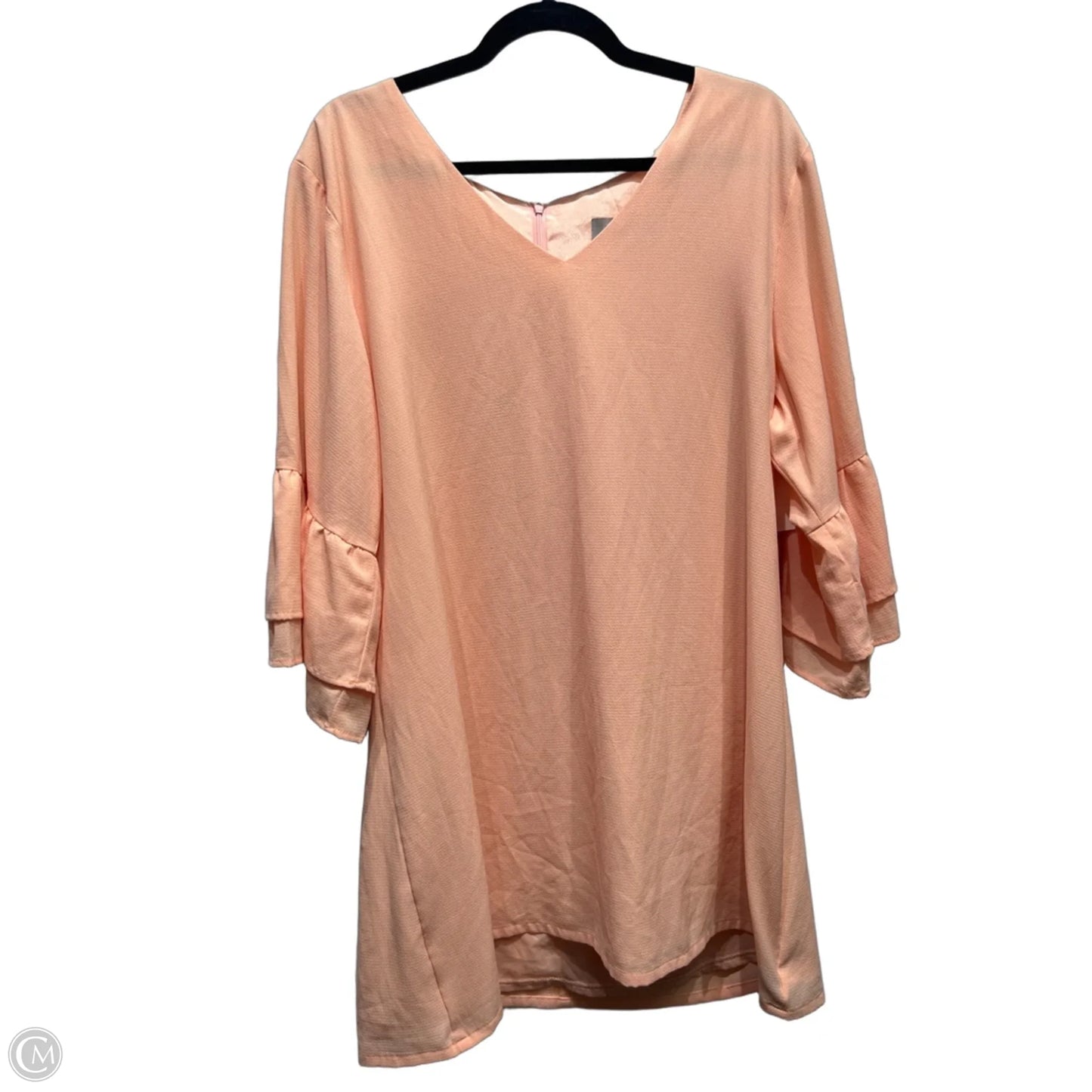 Top Short Sleeve By belongsci In Orange, Size: Xxl