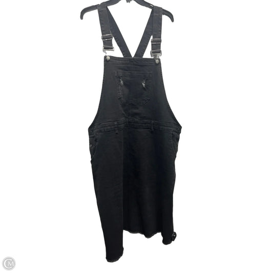 Dress Casual Short By Agnes Orinda In Black Denim, Size: 3x